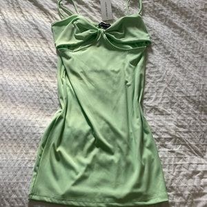 Streetwear Society Neon Green Mini Dress Size XL